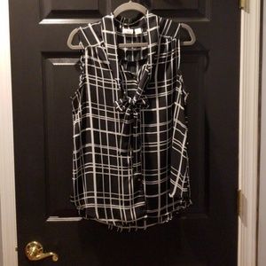 CATO Black & White Blouse